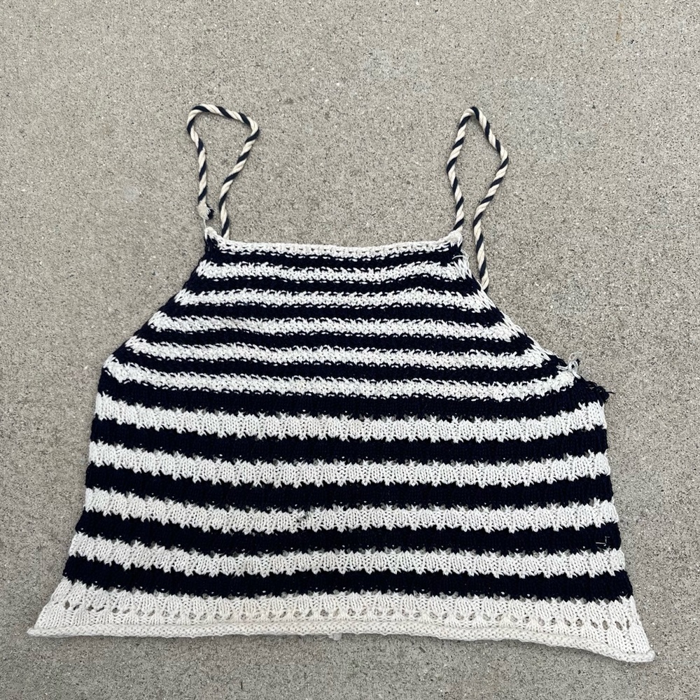 Zara Ribbed Halter top